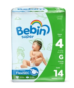 Bebin #4 Diapers 14pk Large