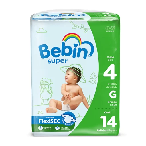 Bebin #4 Diapers 14pk Large – Budgmart Ltd
