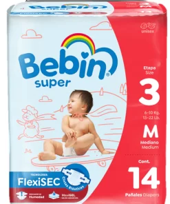 Bebin #3 Diapers 14pk Medium