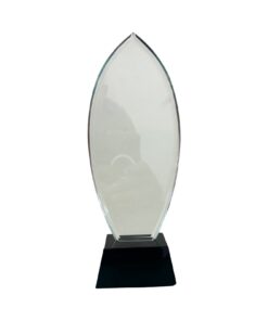 Customized Tear Drop Glass Award - T-071