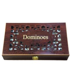 Wooden Box Dominoes Set