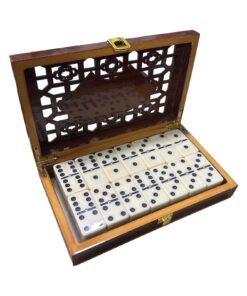 Alternative view of Wooden Box Dominoes Set